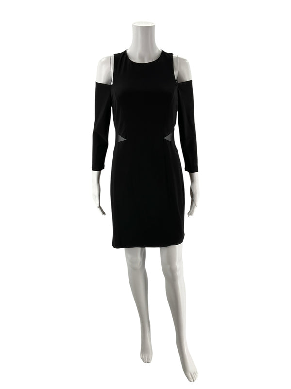 Bebe Black Solid Pre-Owned Ladies Dress - Size 6