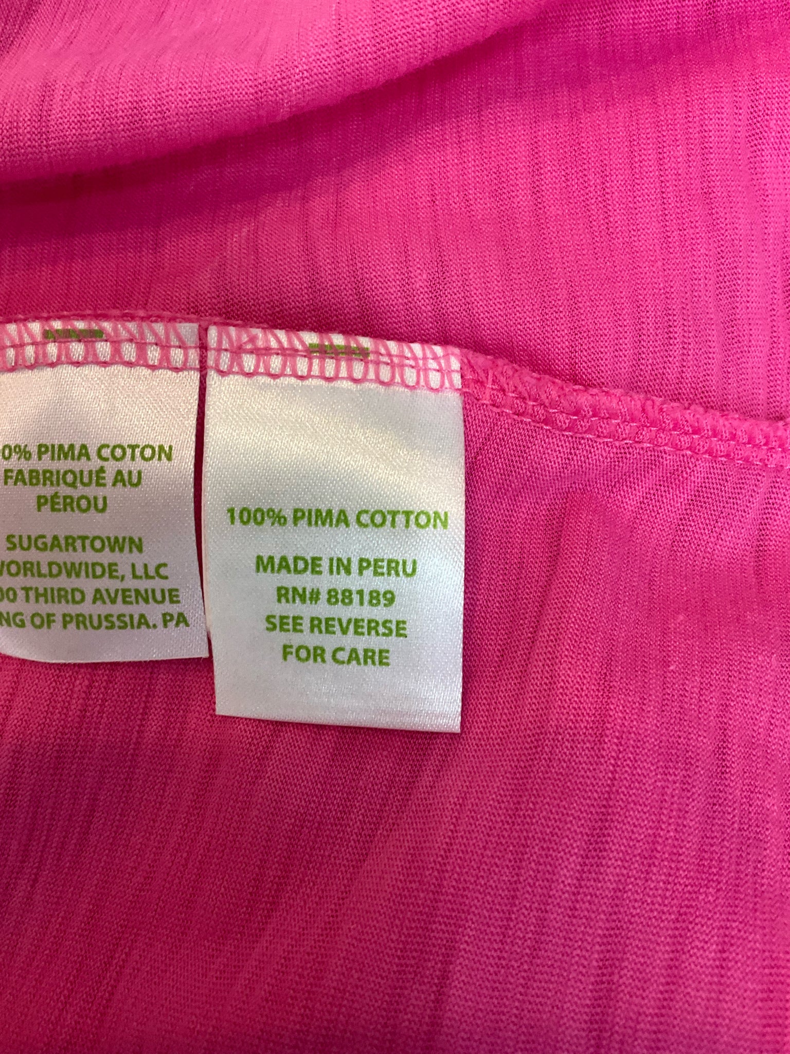 Lilly Pulitzer Luxletic Corina Racerback Tank Top Medium Pink Pima Cotton