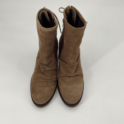 Boc Shoe Tan Suede Booties Size 9.5