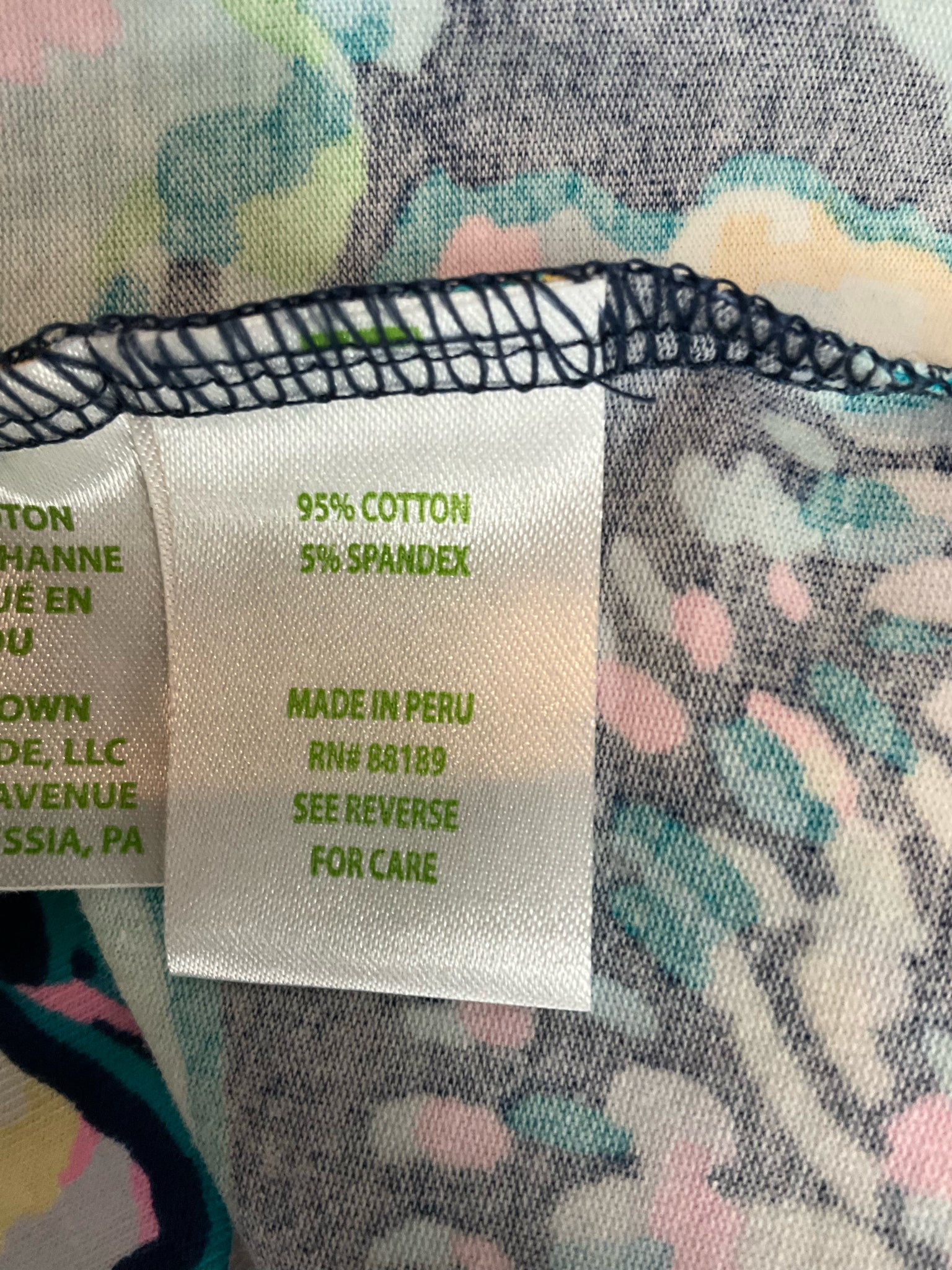 Lilly Pulitzer Nevie Off-Shoulder Top Multi Casa Del Sol Floral S - Downstairs