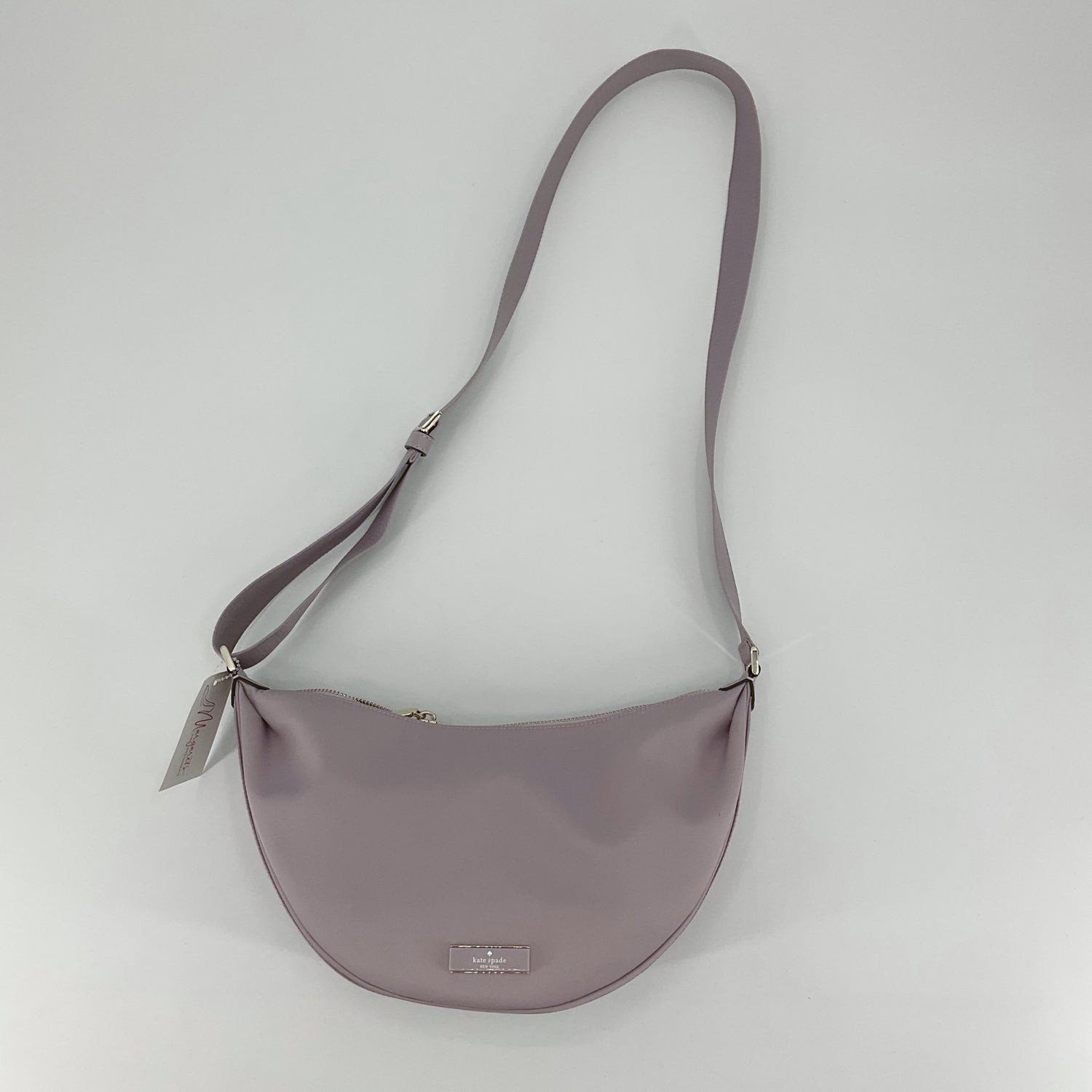 Kate Spade New York Lavender Nylon Crescent Hobo Shoulder Bag