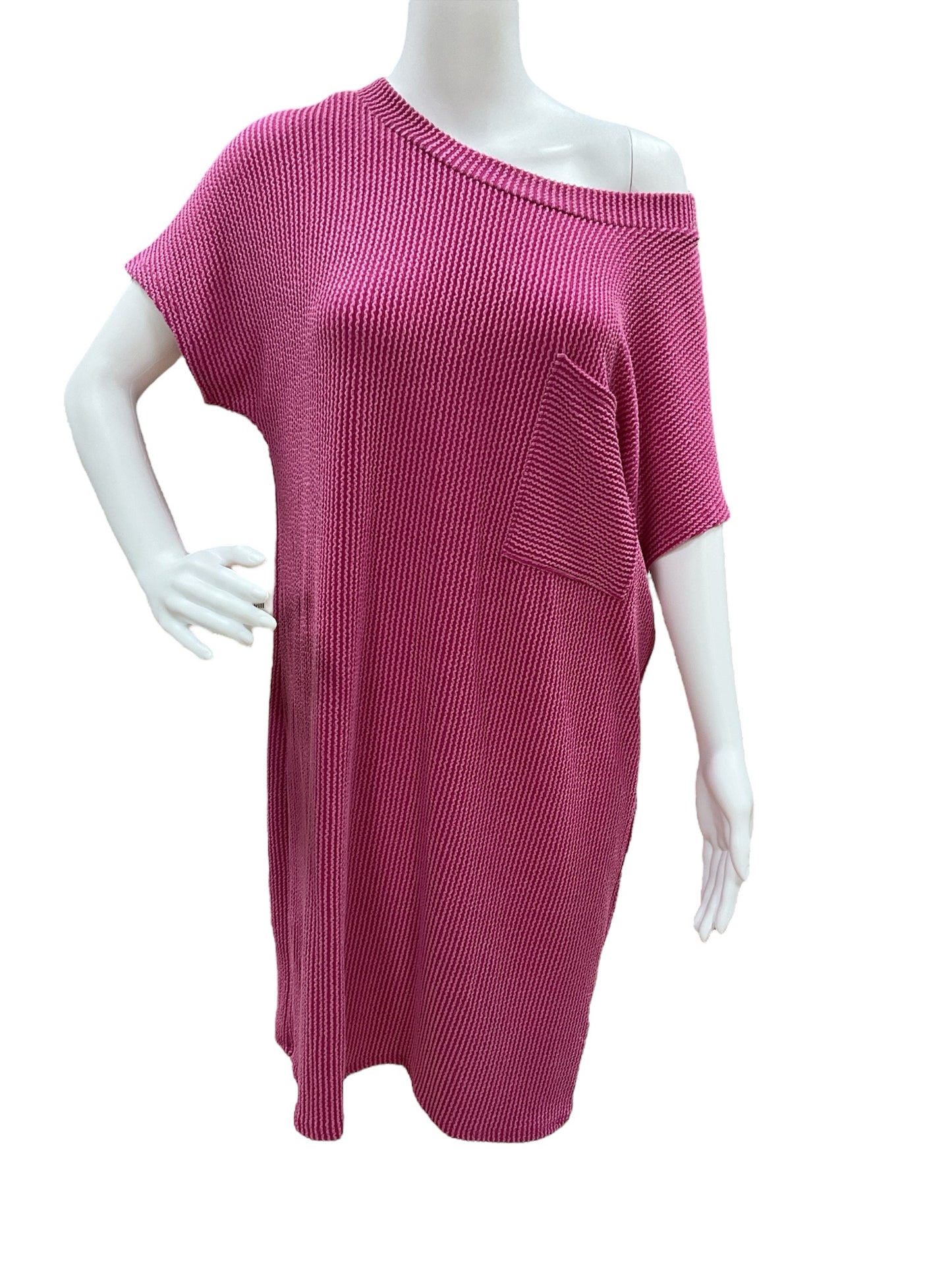 entro Size S purple/pink Textured Dress