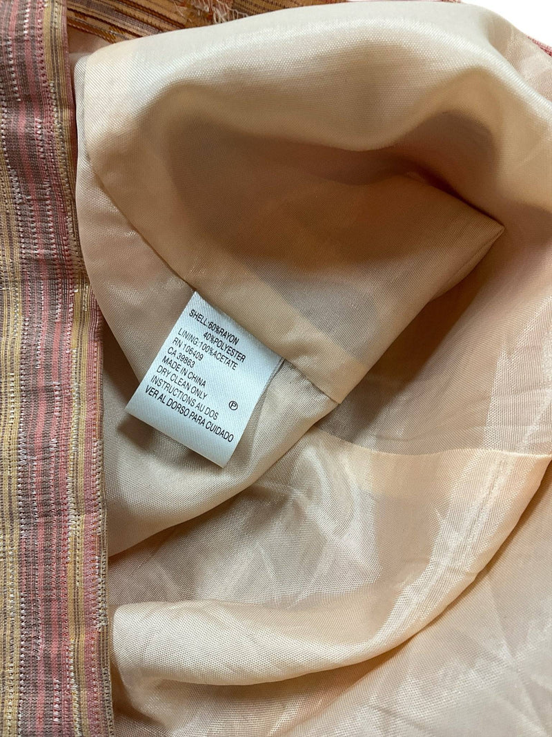 Tahari Orange/Pink/Yellow Striped Pre-Owned Ladies Dress - Size 6 - Margaret’s Fine Consignment
