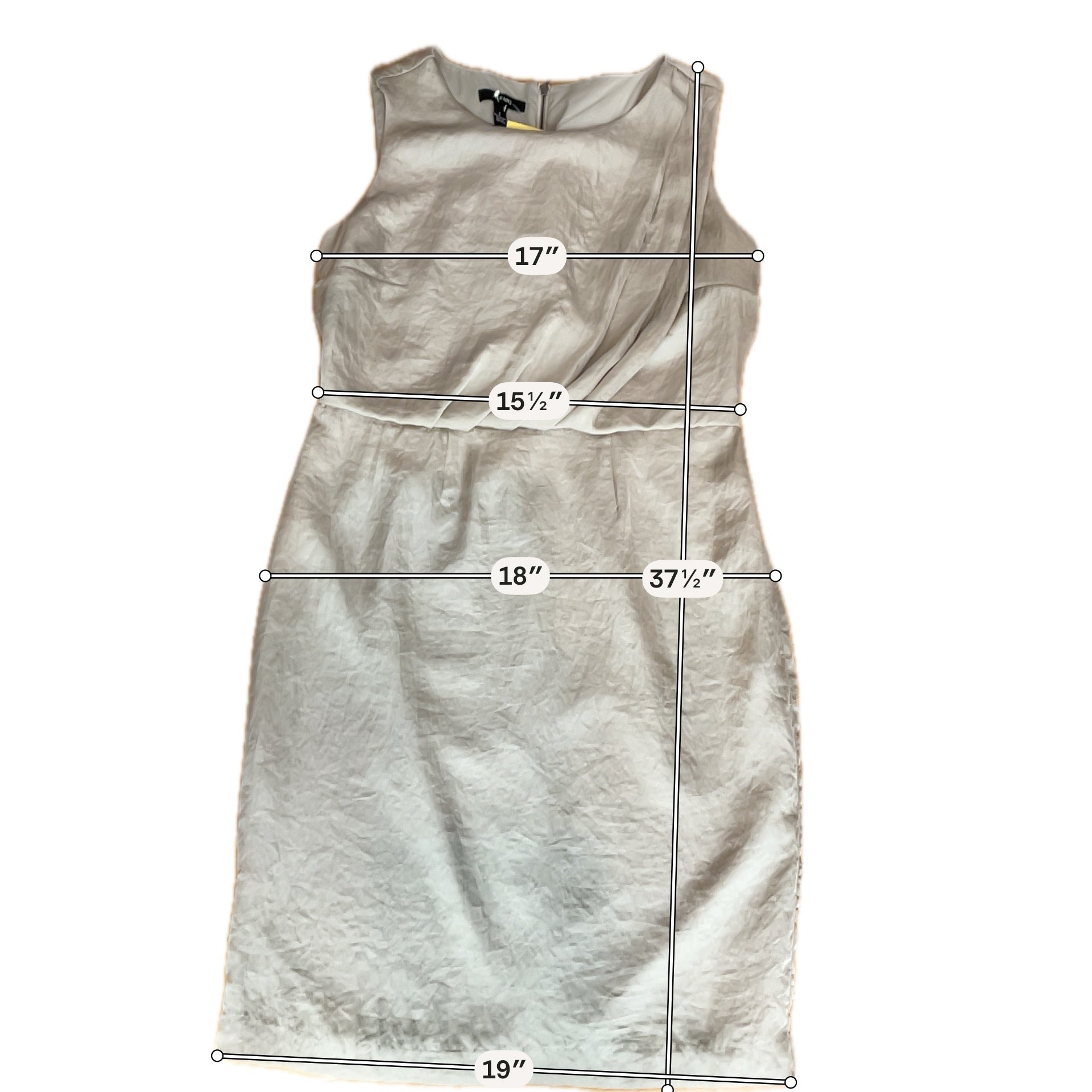 Alfani Size 8 Tan Solid Pre-Owned Ladies Dress
