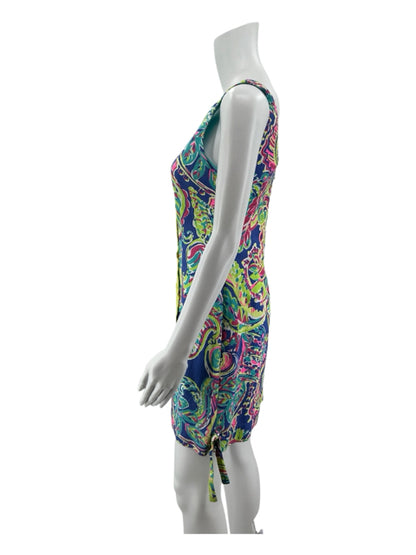 Lilly Pulitzer Gabby Shift Dress Samba Floral Print Cotton Size 0