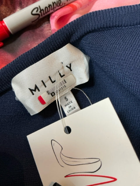 Milly Navy Solid Pre-Owned Ladies Dress - Size Small - Margaret’s Fine Consignment
