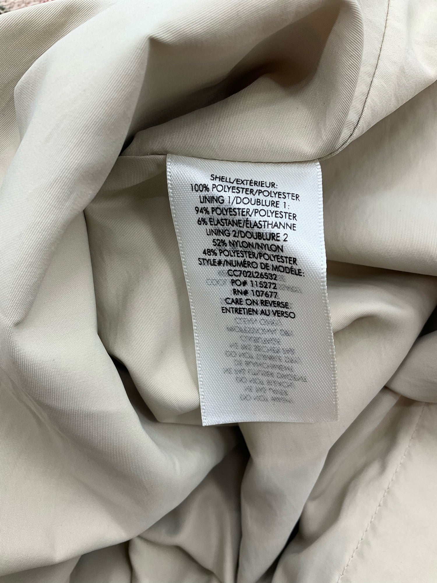 Alice + Olivia Tan/Maroon/Green Circles Pre-Owned Ladies Dress - Size 6