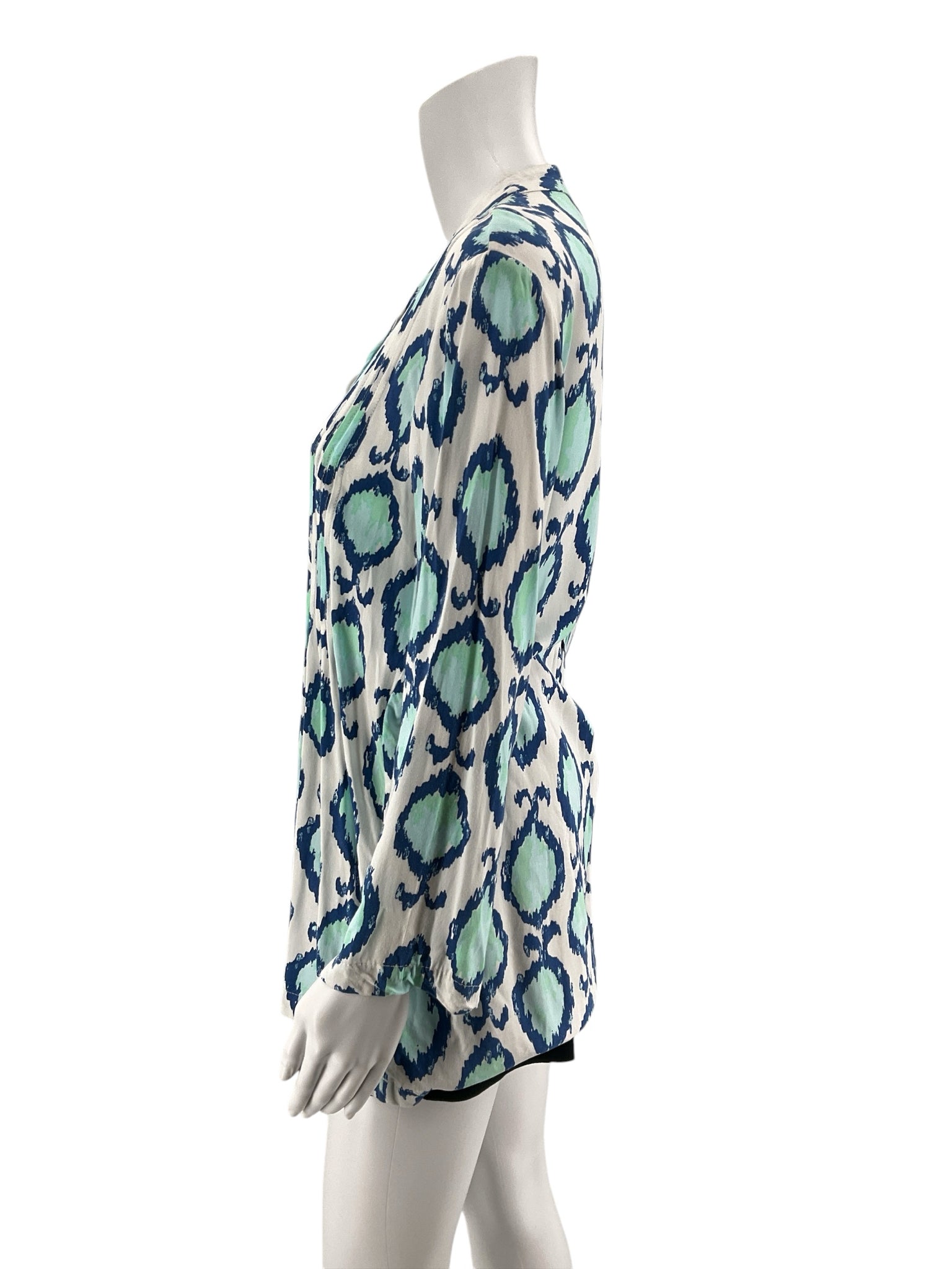 Lilly Pulitzer Elsa Top In The Vias Print Tunic Blouse Size Small