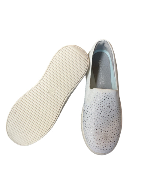 LifeStride Wendy Knit Slip-On Shoes Womens Size 10 Off-White Comfort Loafer