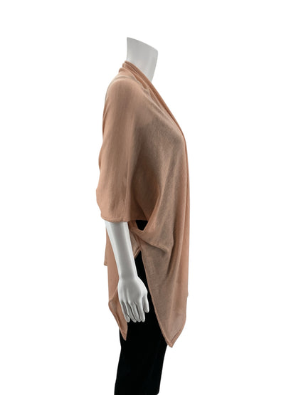 Nordstrom Rack Blush Pink Open Front Waterfall Shrug One Size