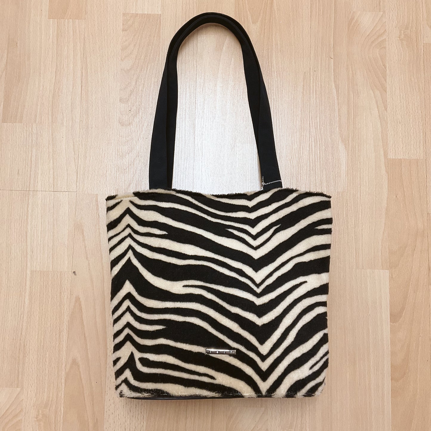 Leif cream/black zebra Pre-Owned Ladies Tote Bag