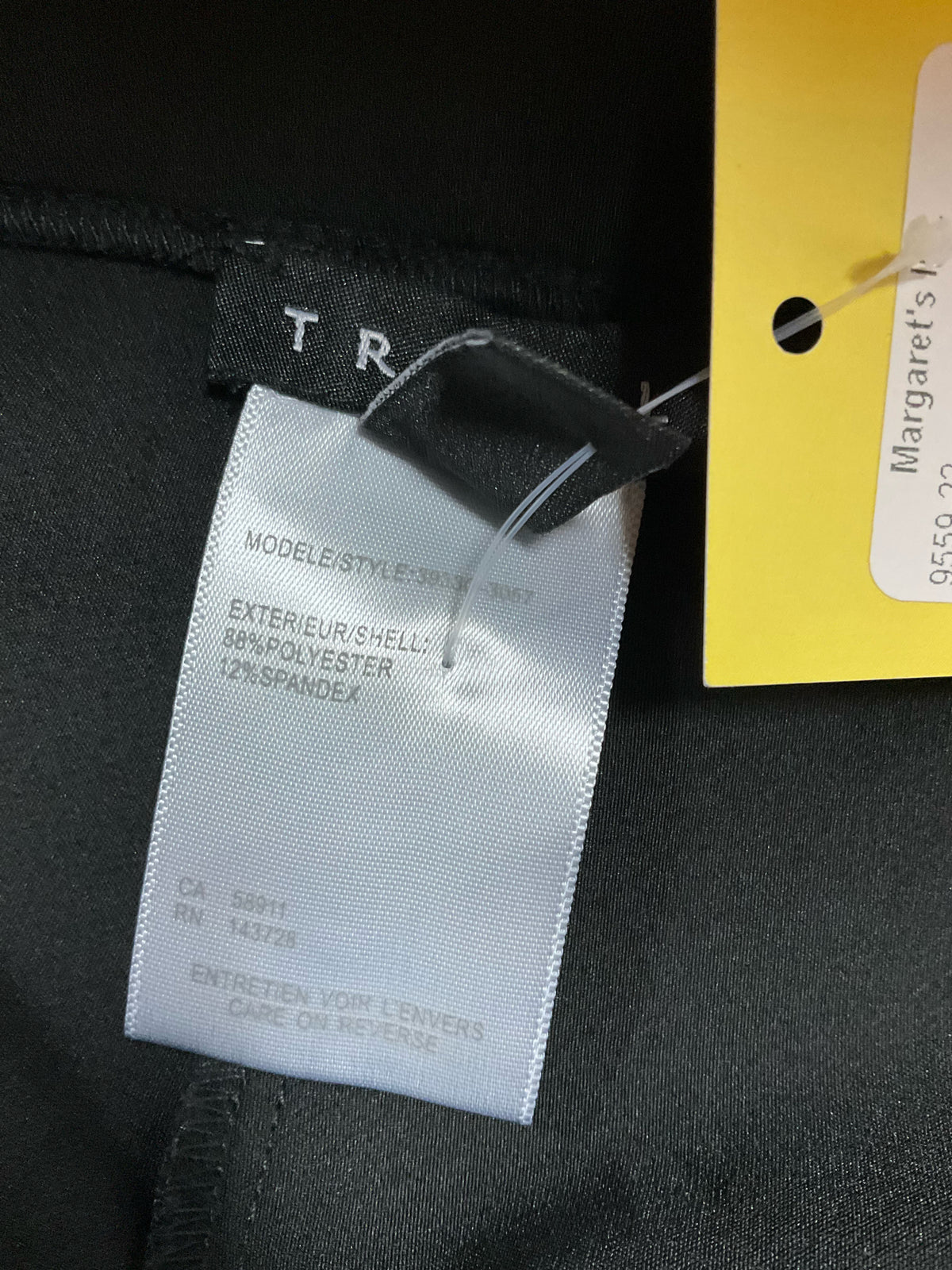 Tribal Asymmetrical Button Wide Leg Crop Pants Black Size 6 - ONLINE ONLY