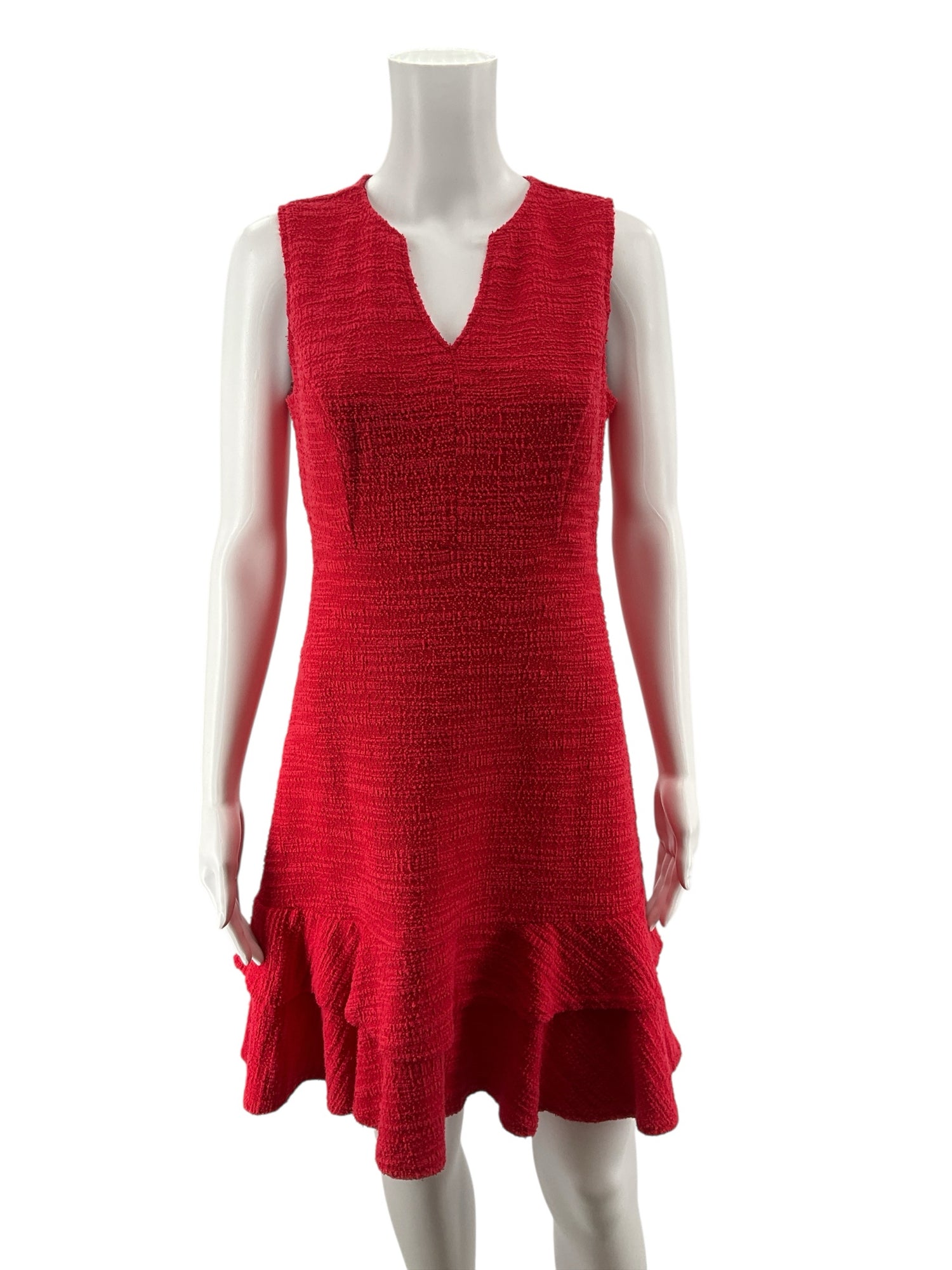 Sharagano Size 4P Red Textured Pre-Owned Ladies Dress – Margaret's Fine Consignment