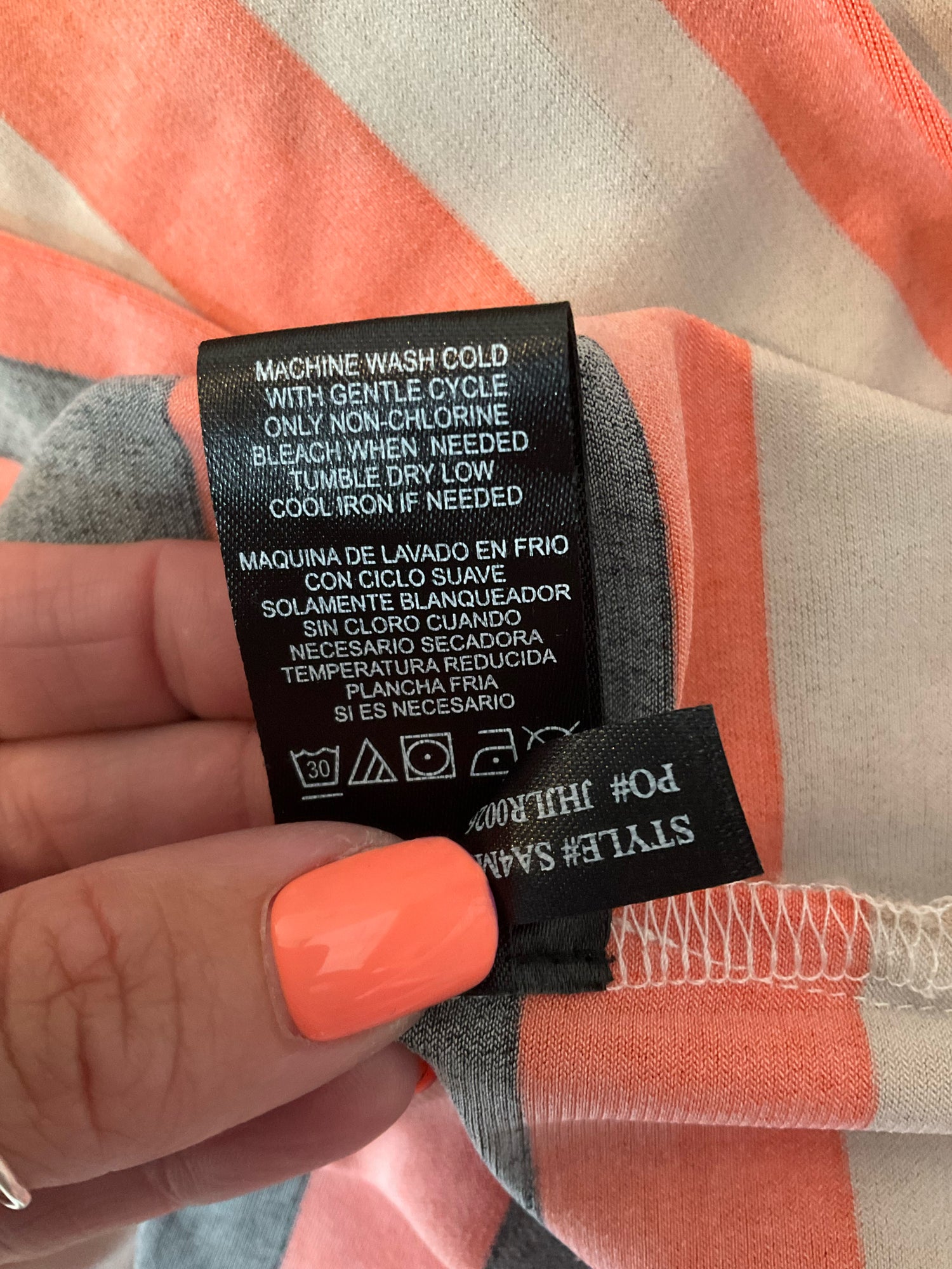 Jessica Howard Striped Sleeveless Maxi Dress Size S | Tan Coral Black