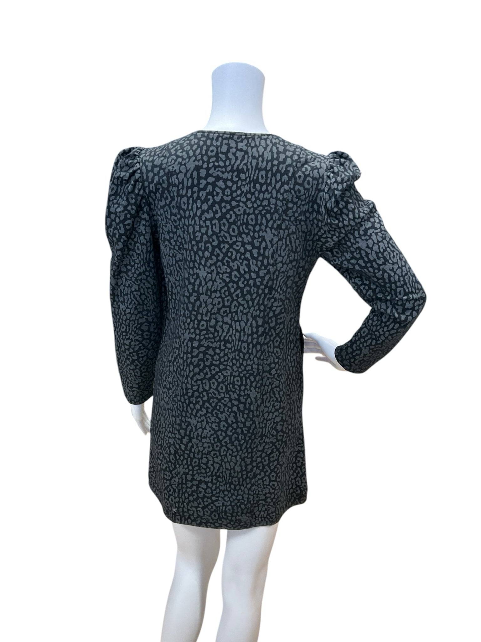 Sundays Gray/Black Animal Print Pre-Owned Ladies Dress - Size 1 - Margaret’s Fine Consignment