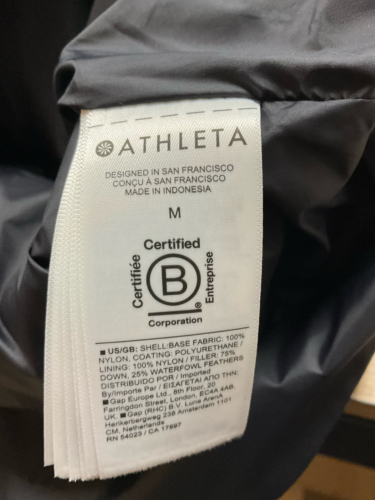 Athleta Downtown Puffer Vest Antiqued Bronze Funnel Neck Size Medium