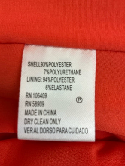 Antonio Melani Coral Red Ruffle Front Sheath Dress Size 2 - ONLINE ONLY