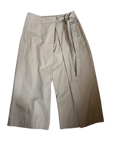 Banana Republic Margaux Tie-Waist Cropped Wide-Leg Pants Tan Size 2 - ONLINE ONLY