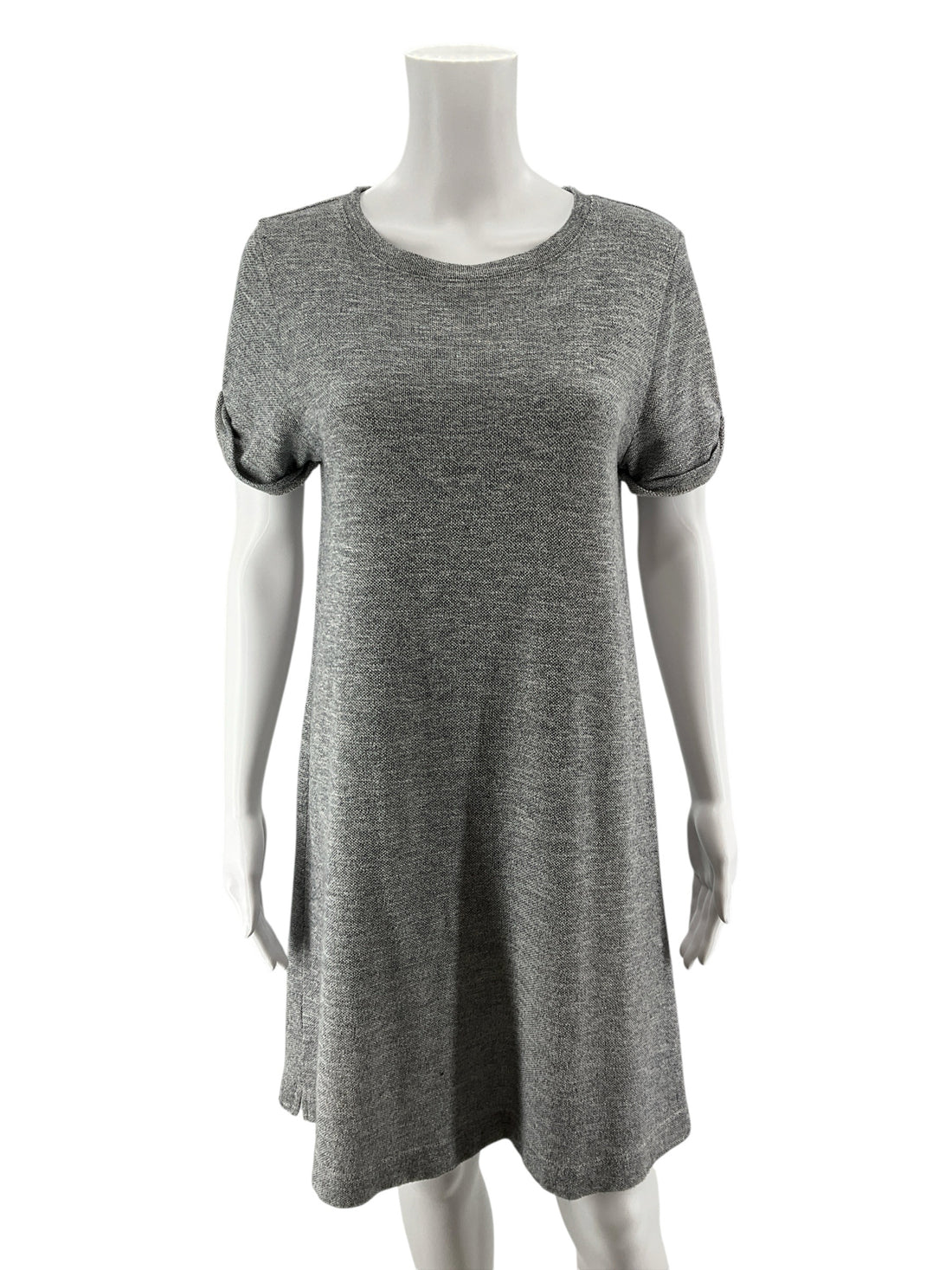 LOU &amp; GREY for LOFT Heather Gray T-Shirt Swing Dress Size Small