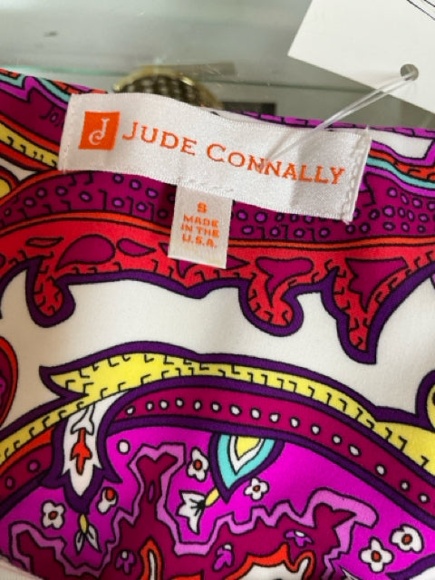 Jude Connally White Solid Pre-Owned Ladies Dress - Size Small
