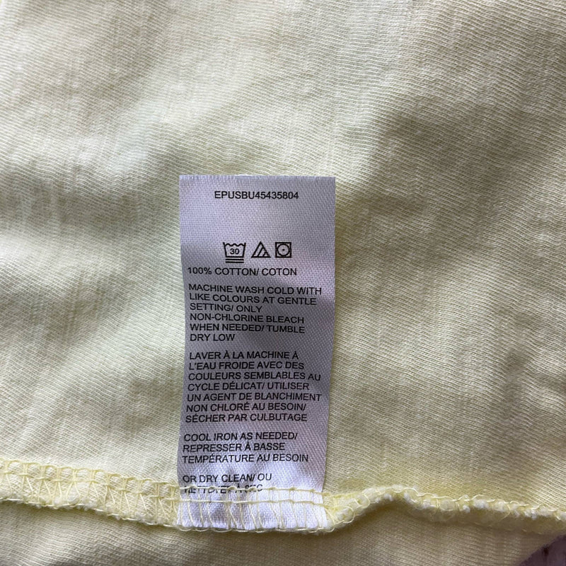 Saks Fifth Ave Yellow Solid Top - Size XS - Margaret’s Fine Consignment