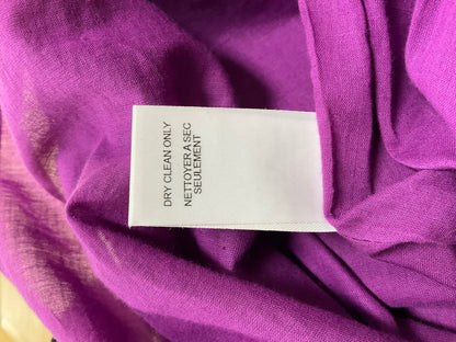 Nanette Lepore Black Purple Embroidered Bell Sleeve Mini Dress Size 12