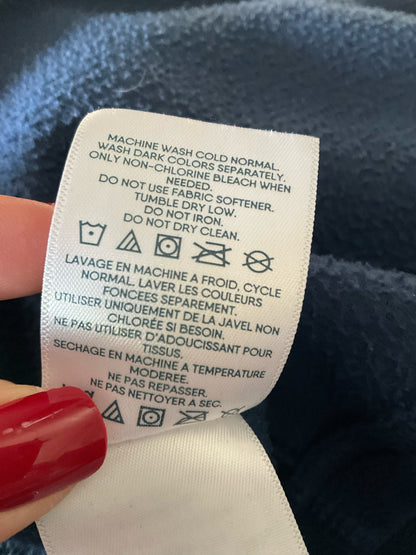 Lands End Navy Fleece Pre-Owned Ladies Activewear - Size Large