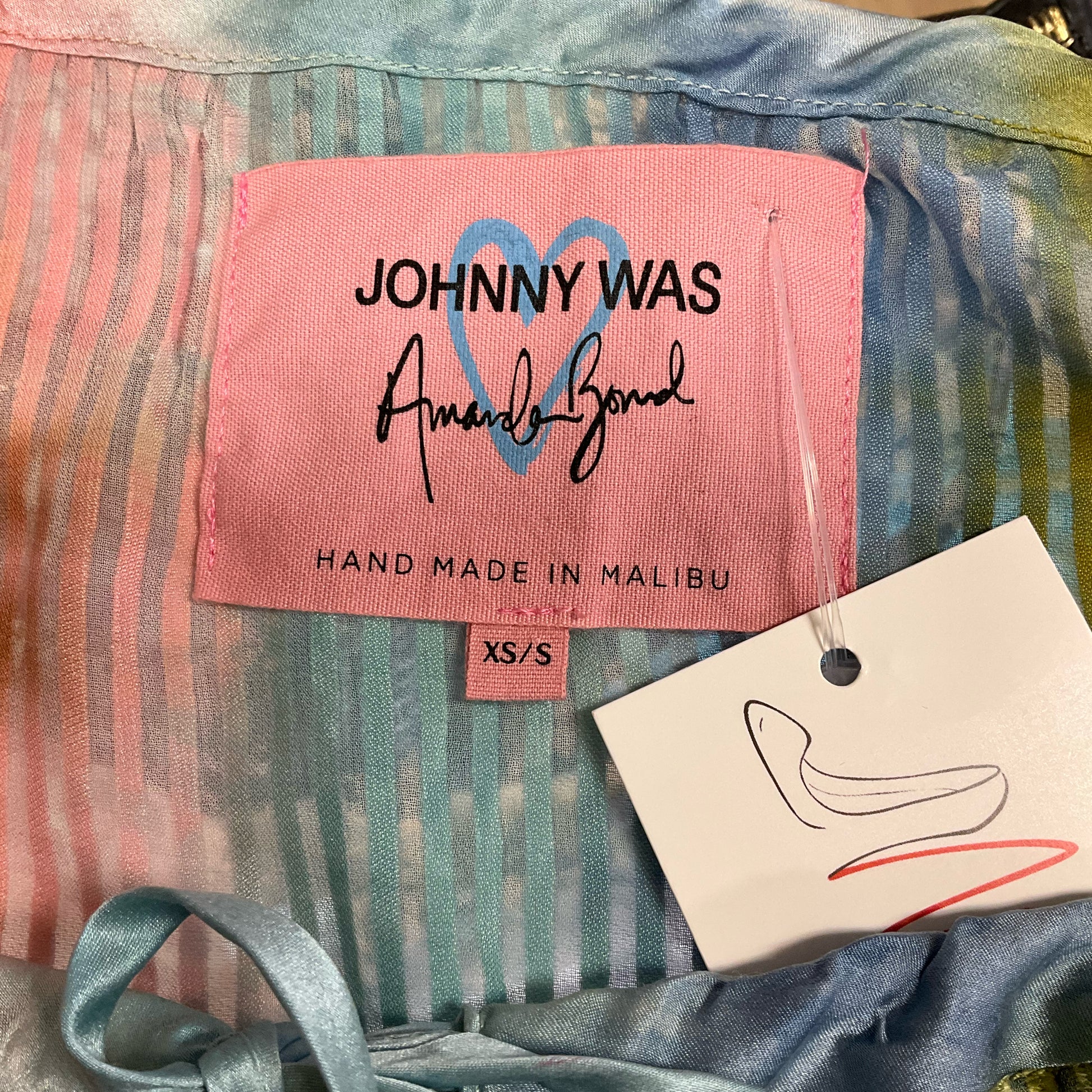 Johnny Was Rainbow Color Print Tops Size XS/S - label