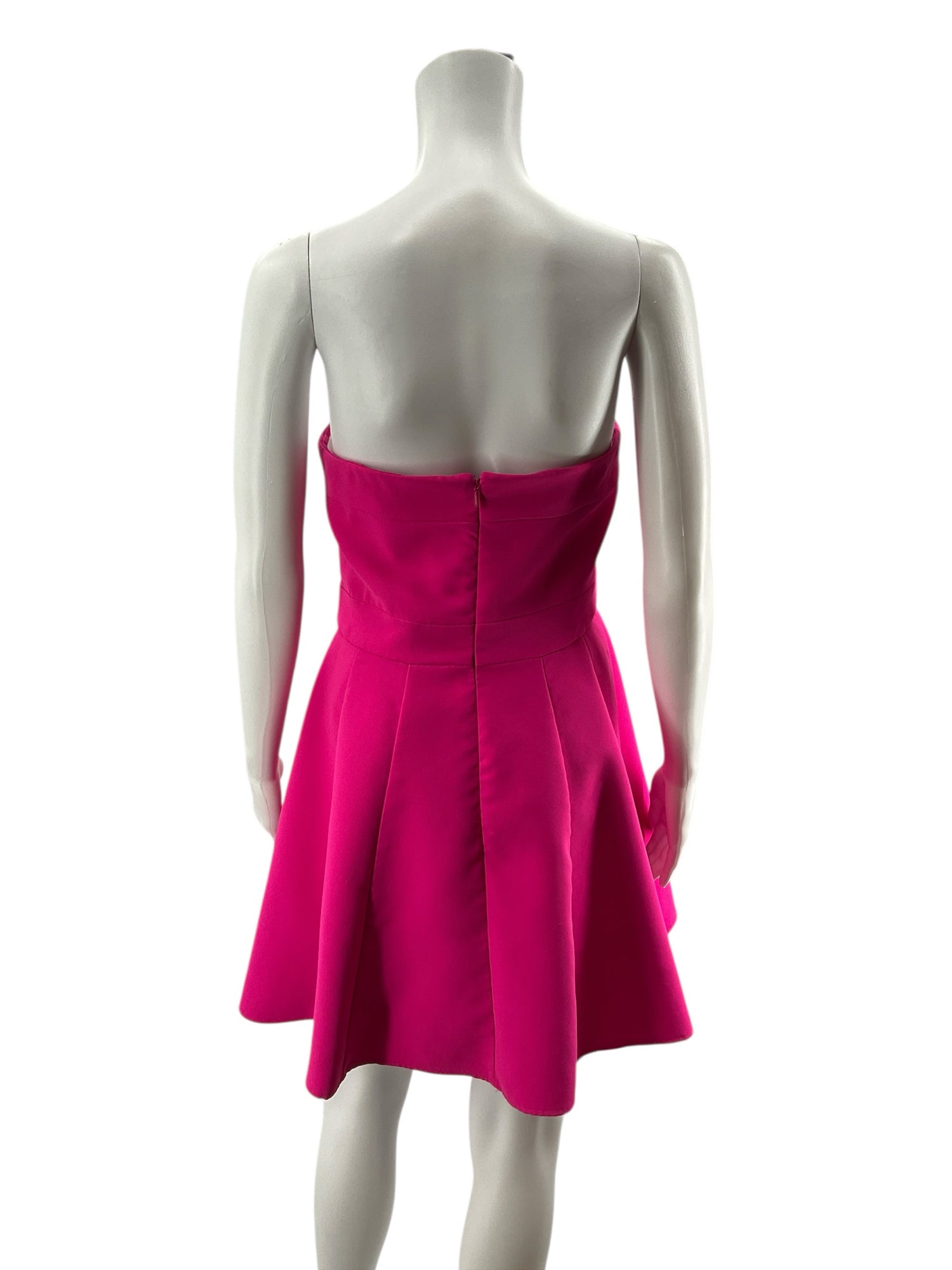 Amanda Uprichard Hot Pink Strapless Mini Dress