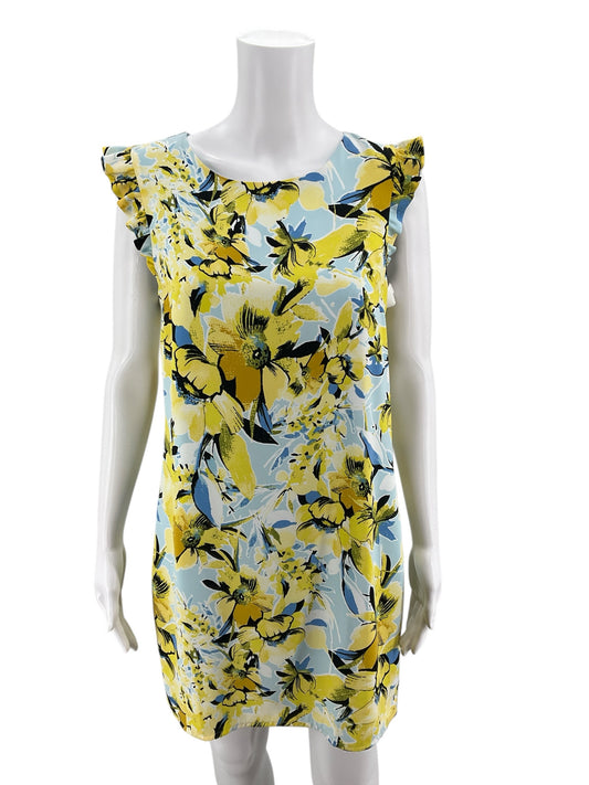 Cynthia Rowley Blue/Yellow Floral Dress Size 4