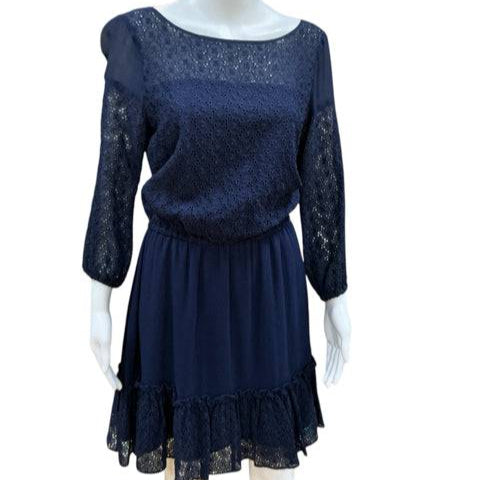 Shoshanna Navy Solid Pre-Owned Ladies Dress - Size 8 - Margaret’s Fine Consignment