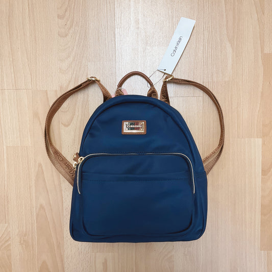 Calvin Klein Navy Solid Consignment Ladies Backpack