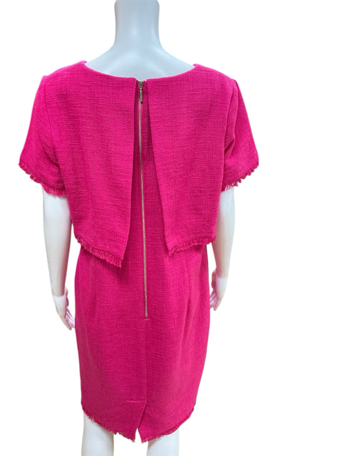 Karl Lagerfeld Size 14 Pink Fringe Dress