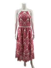 Adelyn Rae white/pink Maxi Lola Halter Eyelet Dress White Pink Size Small - Size S