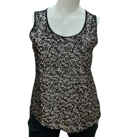 Est 1946 Black Sequins Pre-Owned Ladies Top - Size XL - Margaret’s Fine Consignment