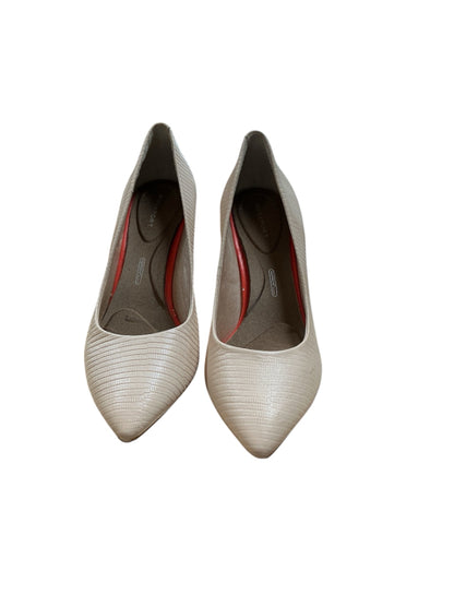 Rockport Shoe Size 7.5 Blush Textured Pre-Owned Ladies Heel