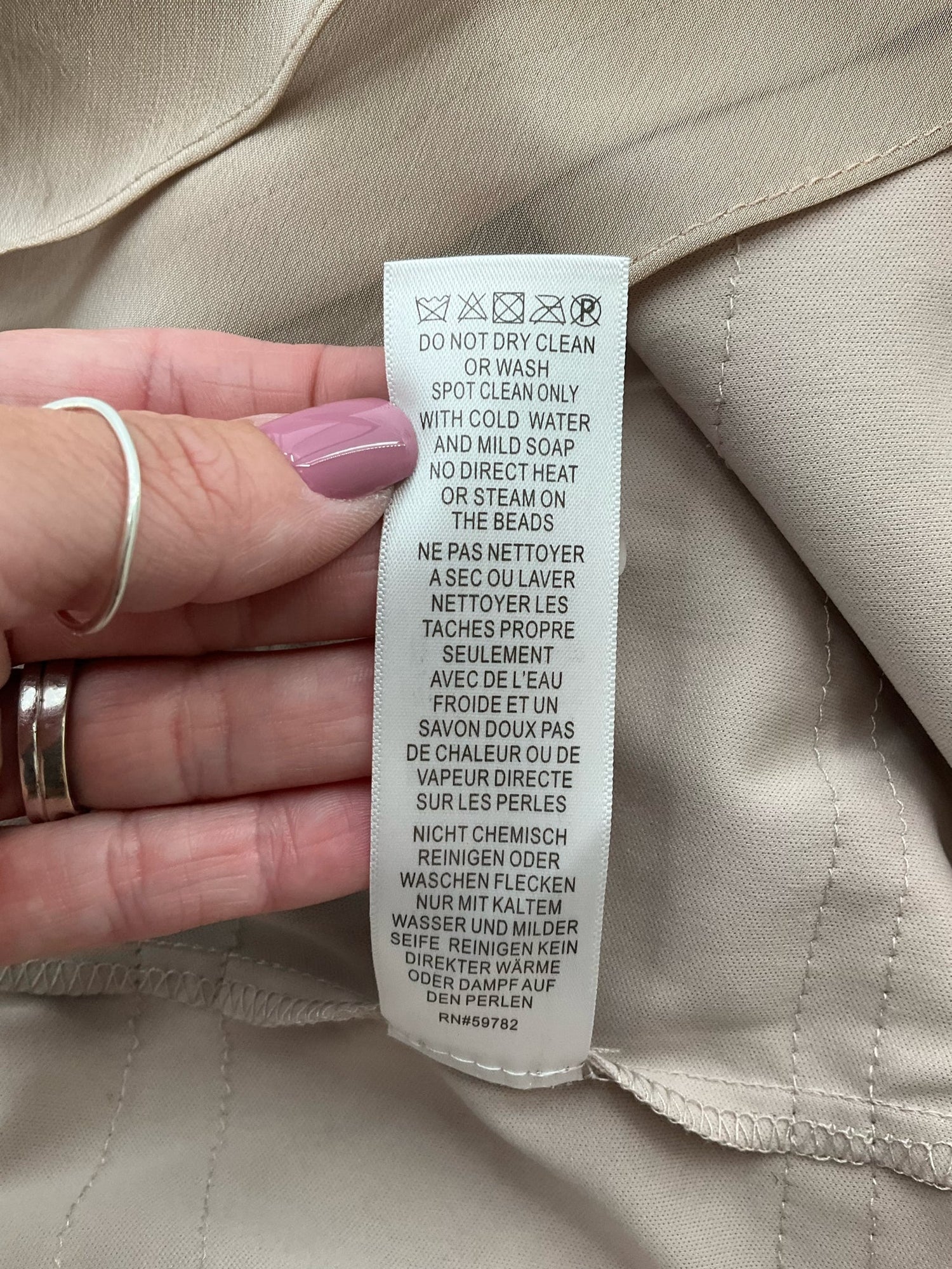 Adrianna Papell taupe ruffle dress in size 6, featuring elegant ruffles and a flattering silhouette.