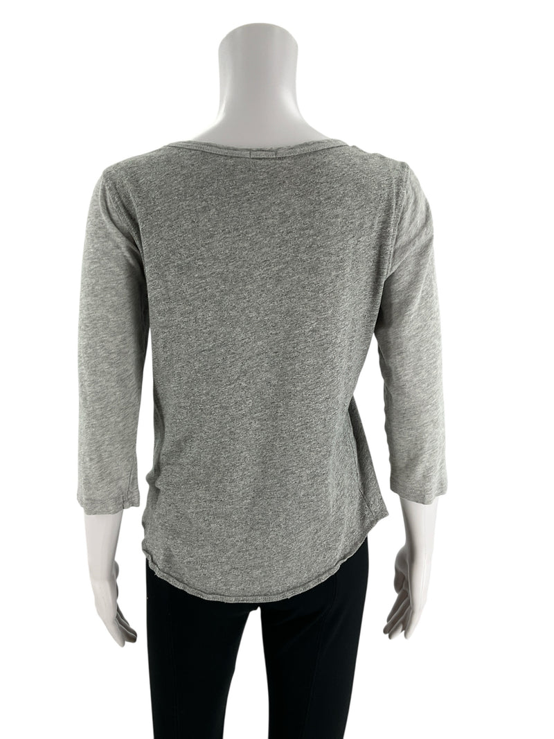 J. Crew Gray Solid Short Sleeve Top – Size Small, Excellent Pre-Owned - Margaret’s Fine Consignment
