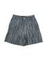 Karen Kane Blue Shorts Blue White Striped Linen Shorts Lined Made in USA Size Small - Size S