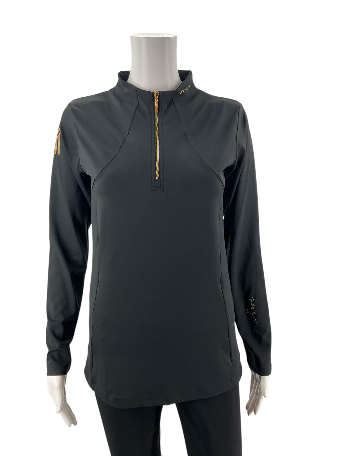 Maximilian Black Solid Pre-Owned Ladies New With Tags Jacket - Size Large - Margaret’s Fine Consignment