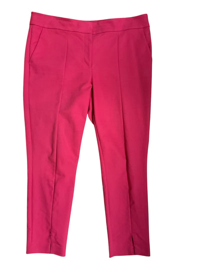 LOFT Marisa Skinny Ankle Pants Size 14 Fuchsia Pink Stretch - ONLINE ONLY