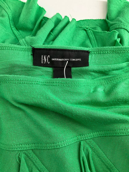INC - Green Ruffle Pre-Owned Ladies Skirt - Size Small