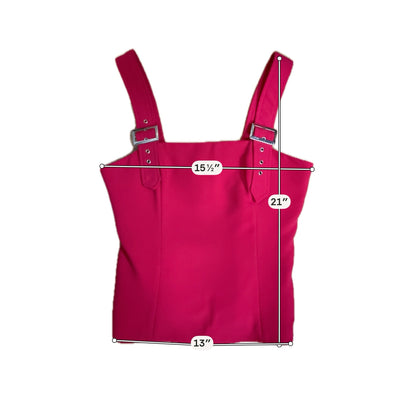 Amanda Uprichard Samba Top Pink Adjustable Strap Tank Small - ONLINE ONLY