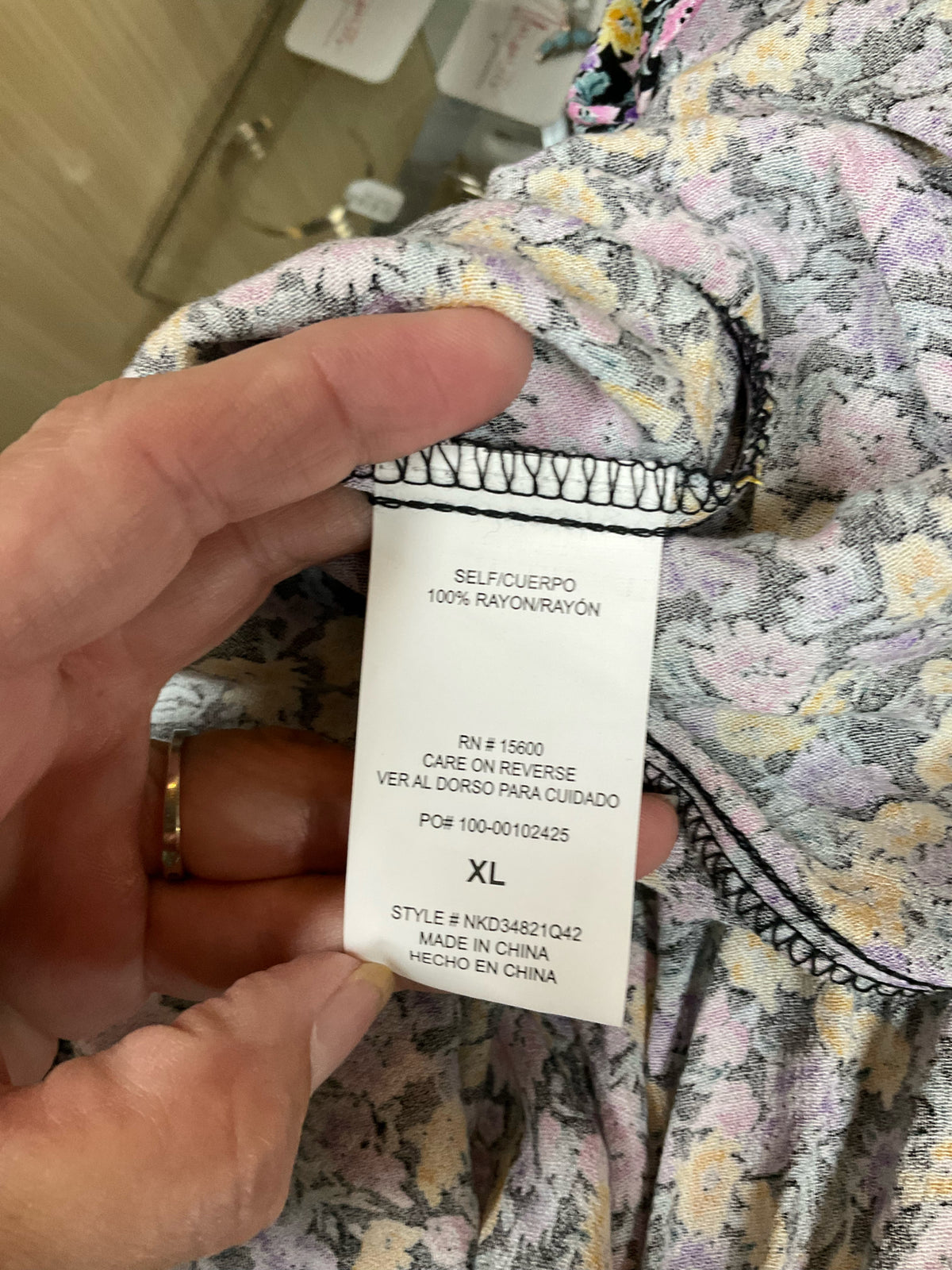 Rewind Floral Cold Shoulder Maxi Dress XL - ONLINE ONLY