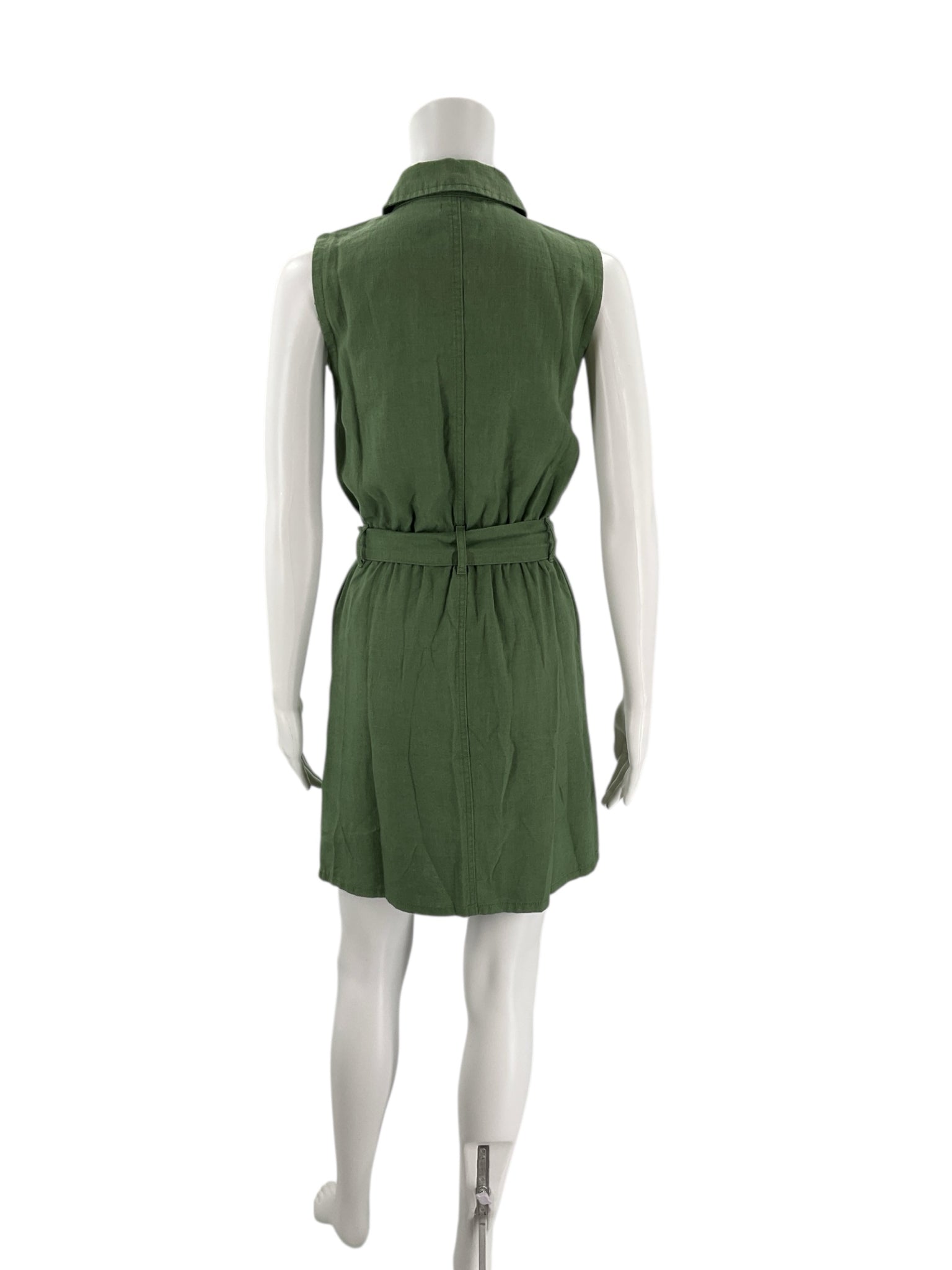 J Crew Olive Linen Dress - Size 00