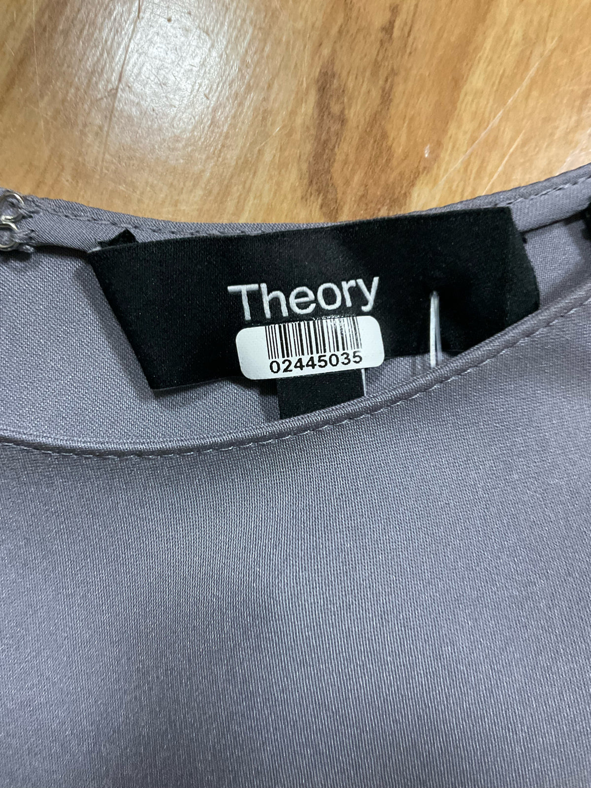 Theory Gray 100% Silk Straight Shell Modern GGT Sleeveless Blouse Size XL - ONLINE ONLY