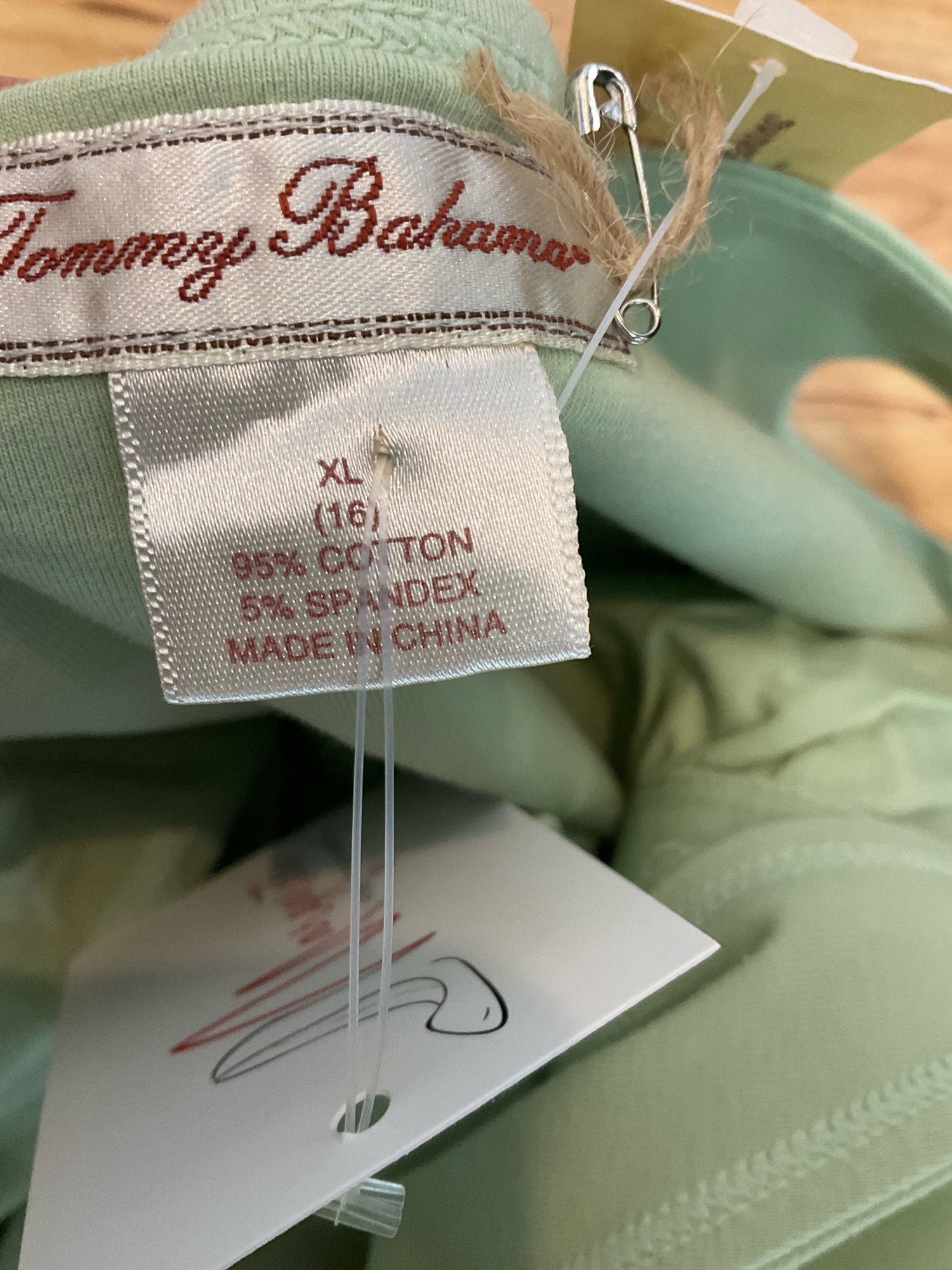 Tommy Bahama Stretch Cotton Tank Top Sage Green XL NWT