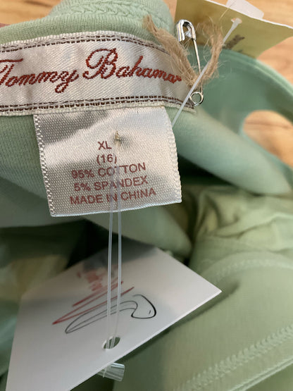 Tommy Bahama Stretch Cotton Tank Top Sage Green XL NWT