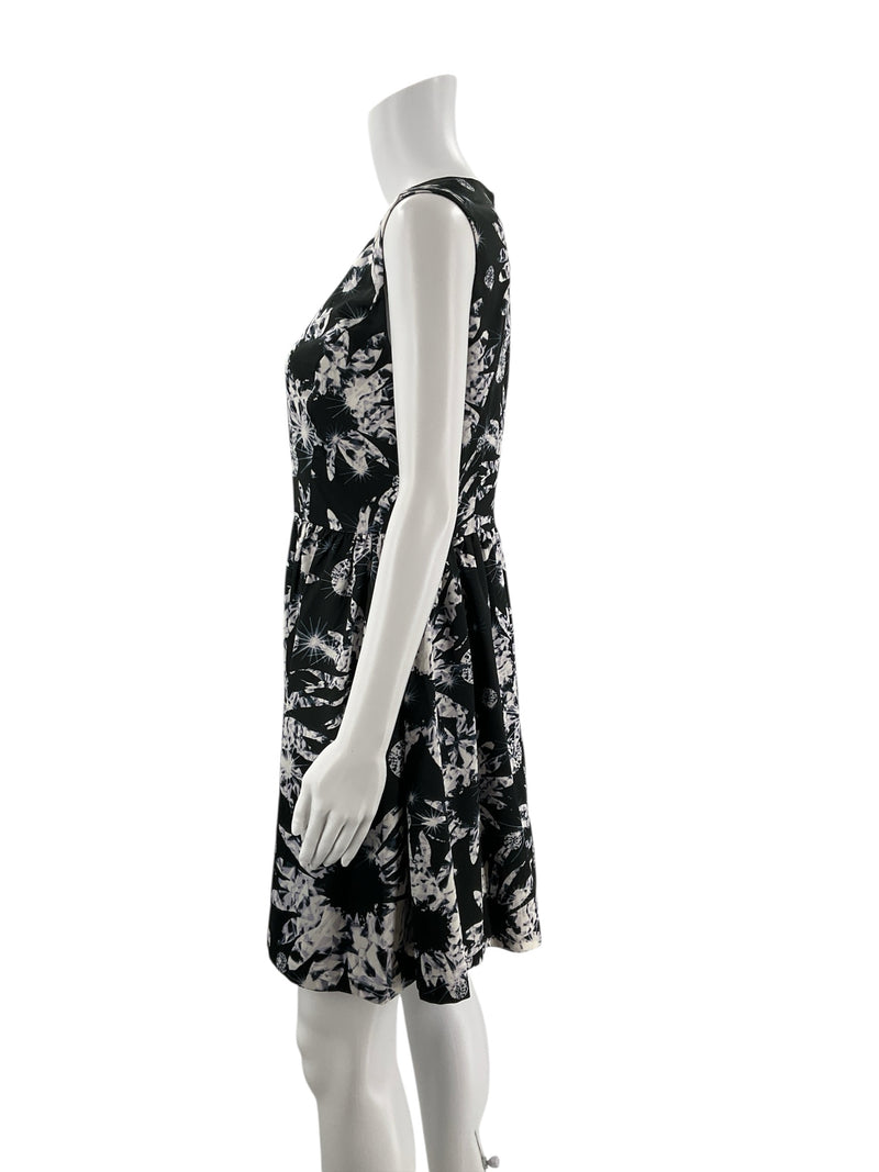 Joe Fresh Black/White Print Pre-Owned Ladies Dress - Size 6