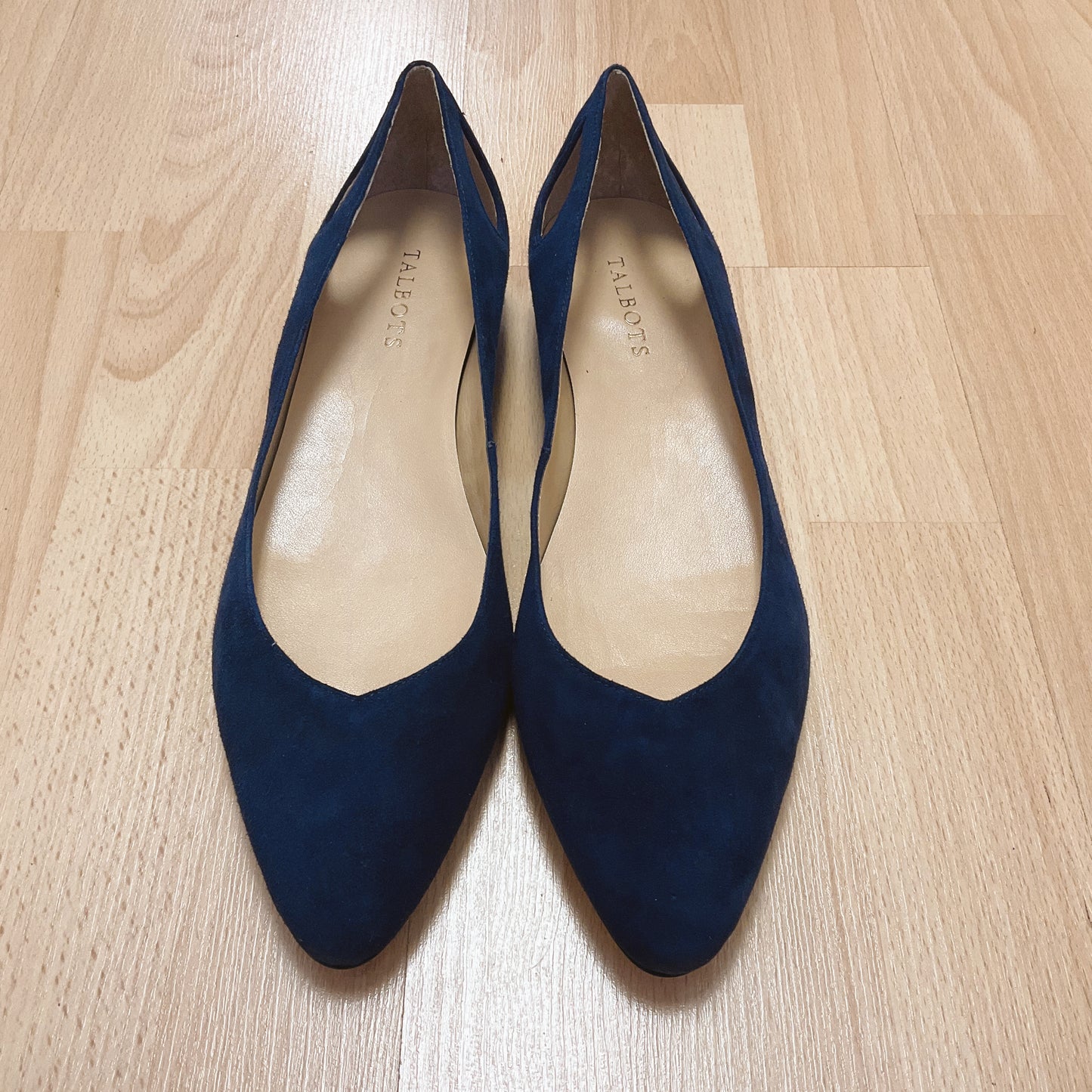 Talbots Shoe Size 11 Blue Suede Pre-Owned Ladies Flats